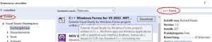 Windows Forms Projects with C++ in Visual Studio 2022